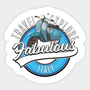 Travel Explore Fabulous Italy Sticker